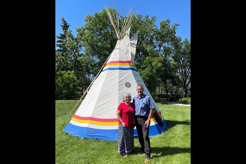 Lieutenant Governor Russ Mirasty and Donna Mirasty invite the public to an event  welcoming home new artwork which will line the inside of the LGO tipi. Join them at Government House in Regina on Wednesday, Sept. 25 at 1 p.m.