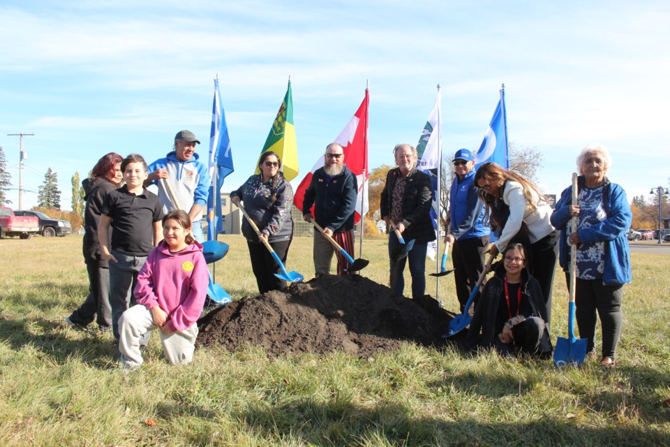 Sod was turned at the site of the Métis Nation Sask's Ma Faamii Service Centre Oct. 18.