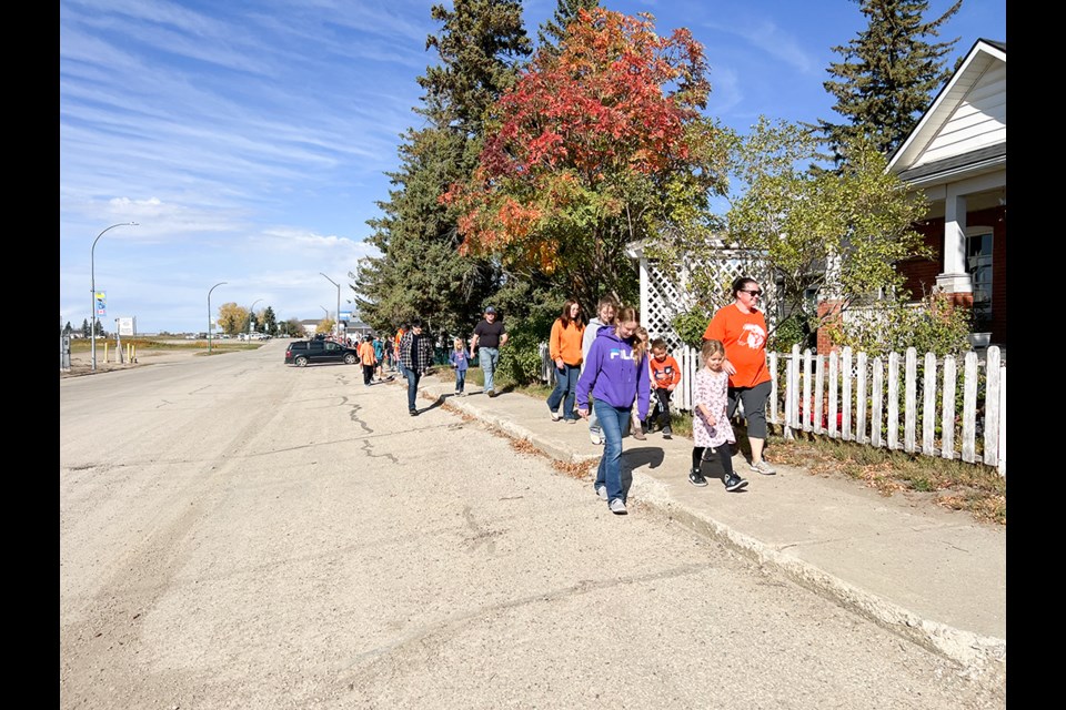 Stoughton Central School took to the streets for the National Day of Truth and Reconciliation. 