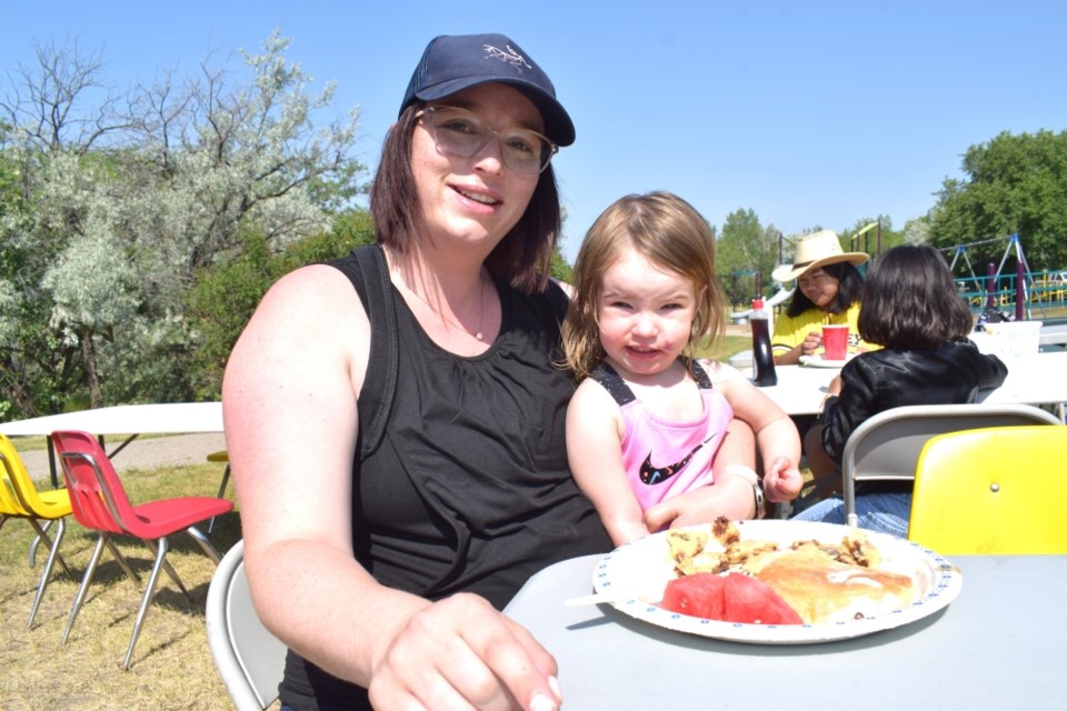 Tianna and Charlie Shapley had a great time at the breakfast. 