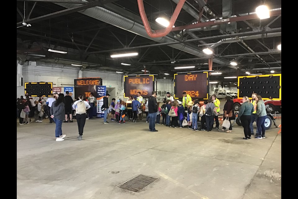 The scene at the Public Works Yard for Public Works Day on May 23.