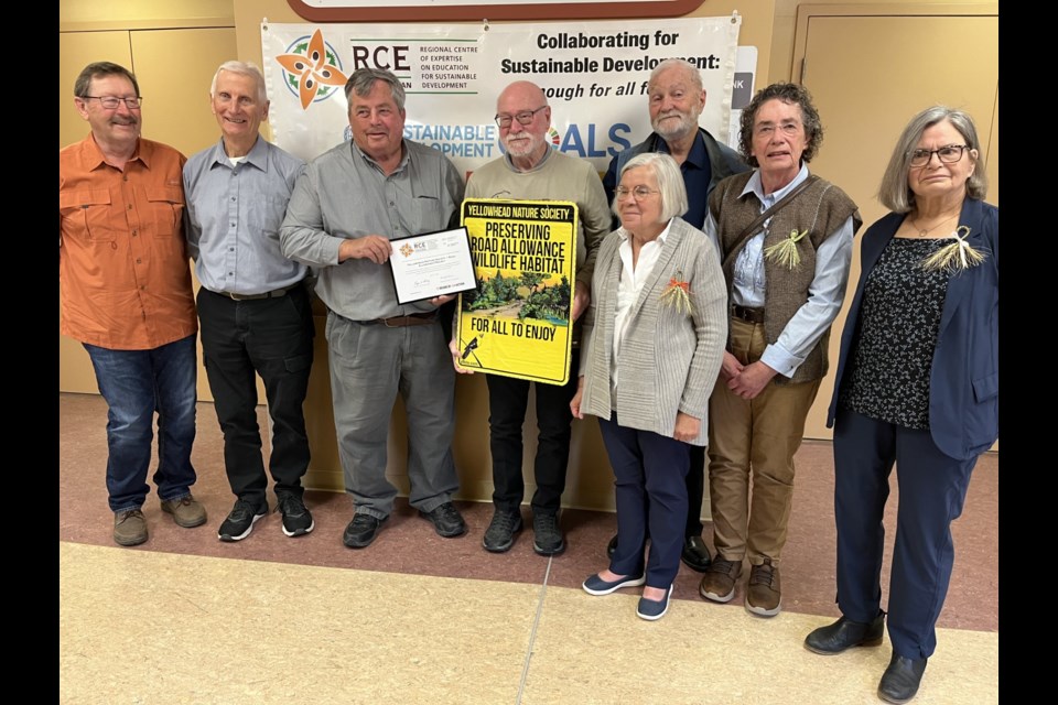 The Yellowhead Nature Society were recipents for their Road Allowance Project in the Projects by Cultural, Faith, Non-profit and Community-based Organizations category.