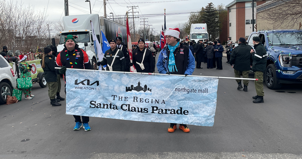 This year's Santa Claus Parade started at Albert St. and 2nd Avenue North and ended at Northgate Mall.