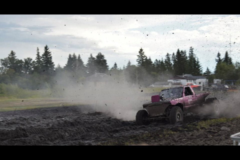 The trucks were slinging mud at the annual Super Swamper Races held in Theodore Aug. 12.