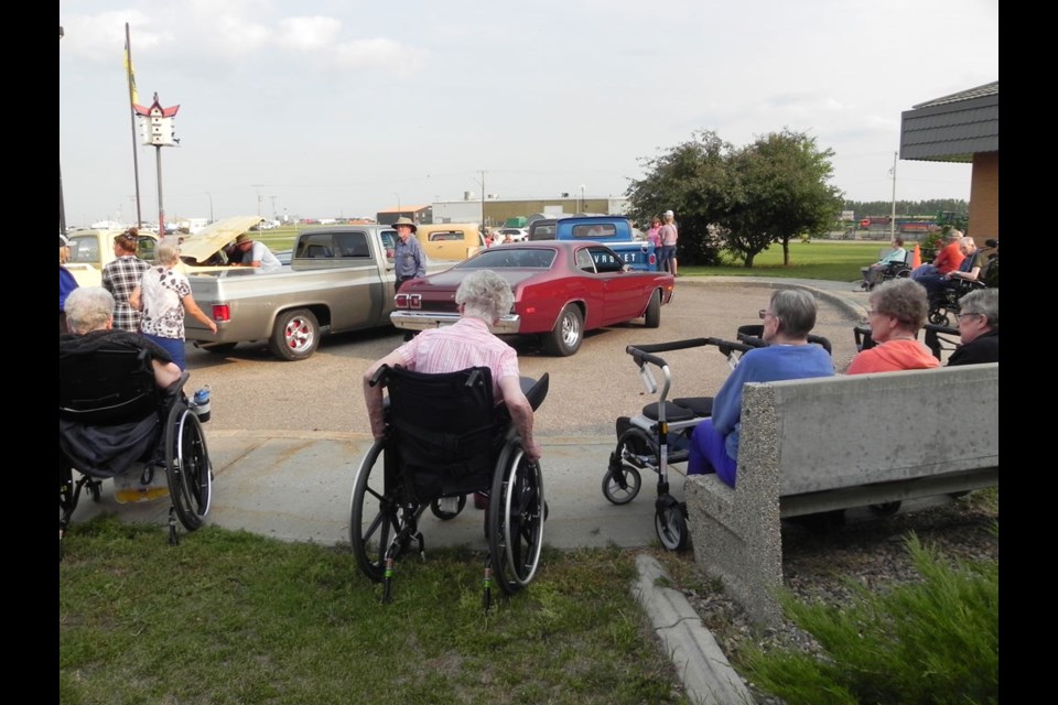 An engaging activity that came together quickly was enjoyed by Unity's long term residents, car enthusiasts and those who came to experience the event on June 27.