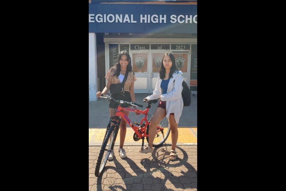 Walk and Roll promoted students and teachers using alternate ways to get to school, including walking, biking and rollerblading.