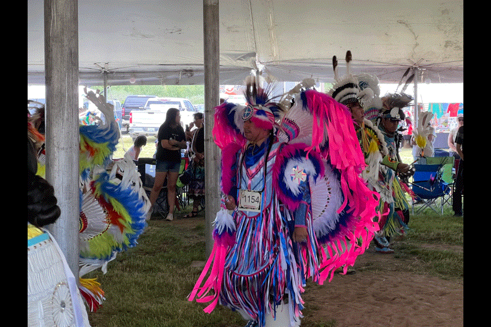 The White Bear First Nations Powwow attracted many singers and dancers. 