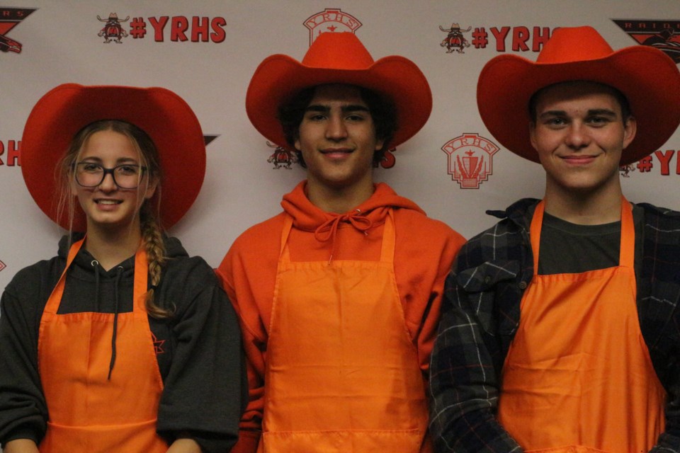 Student and Project Leaders Hayley Davidson, Vinay Junek and Jarren Reaney.