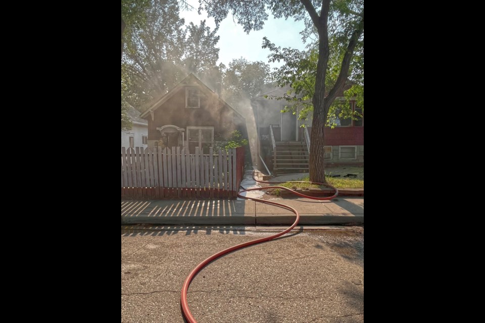 Police and fire crews responded to a house fire on Quebec Street yesterday.