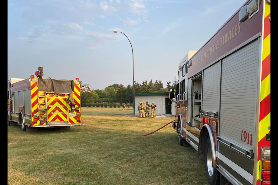 Fire crews responded to a blaze on Lakeview Avenue over the weekend.