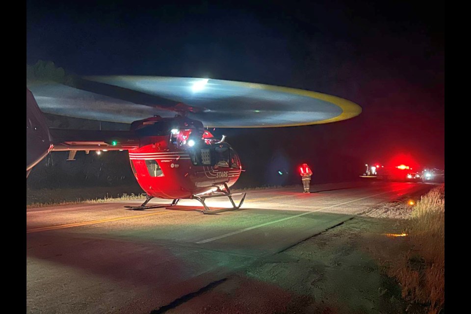 Whitewood EMS and Fire Department facilitated an early-morning transport via STARS over the weekend.