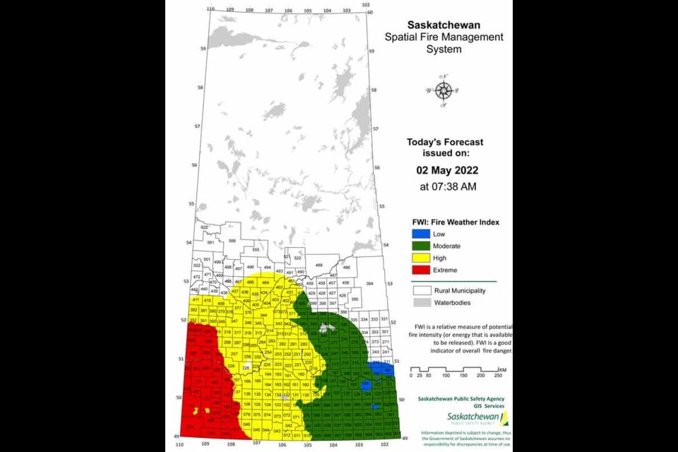 Multiple days of wind and very little moisture as of late has resulted in some heightened fire hazards.