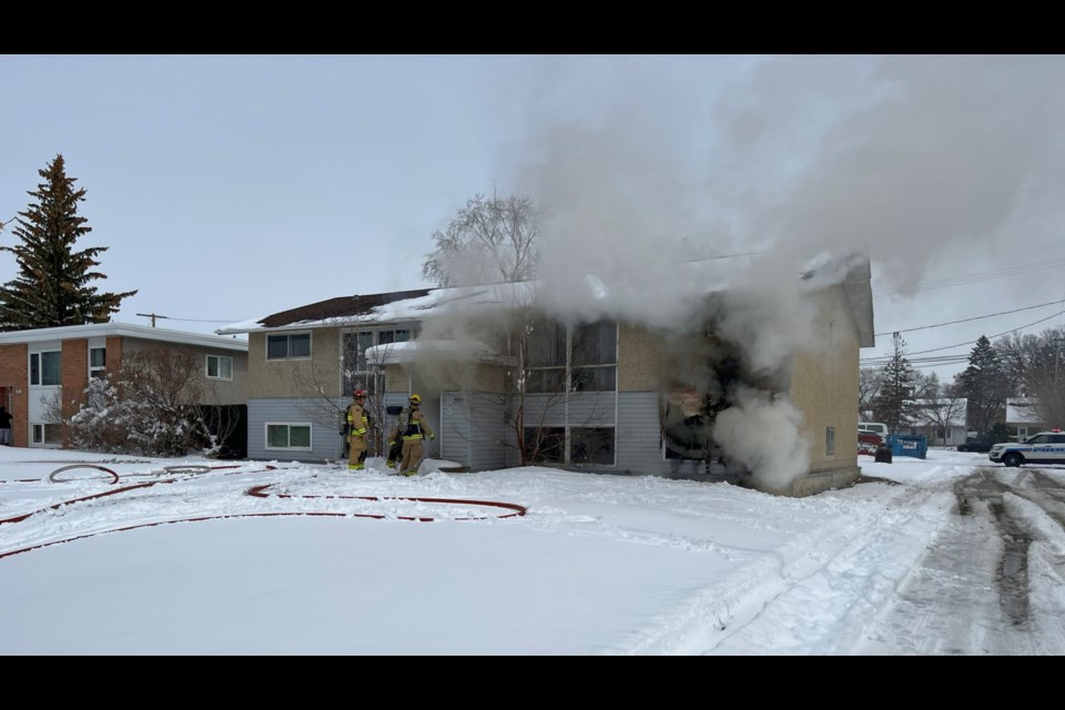 Firefighters were able to control this blaze on Empress Street on April 21.