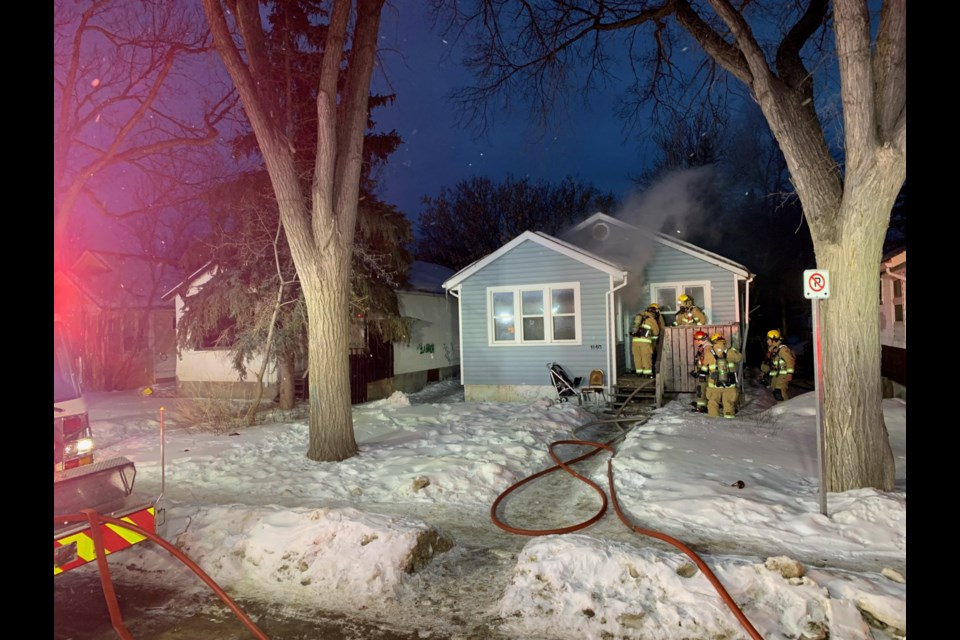 Fire crews responded to a basement fire in the 1100 block of Rae Street.