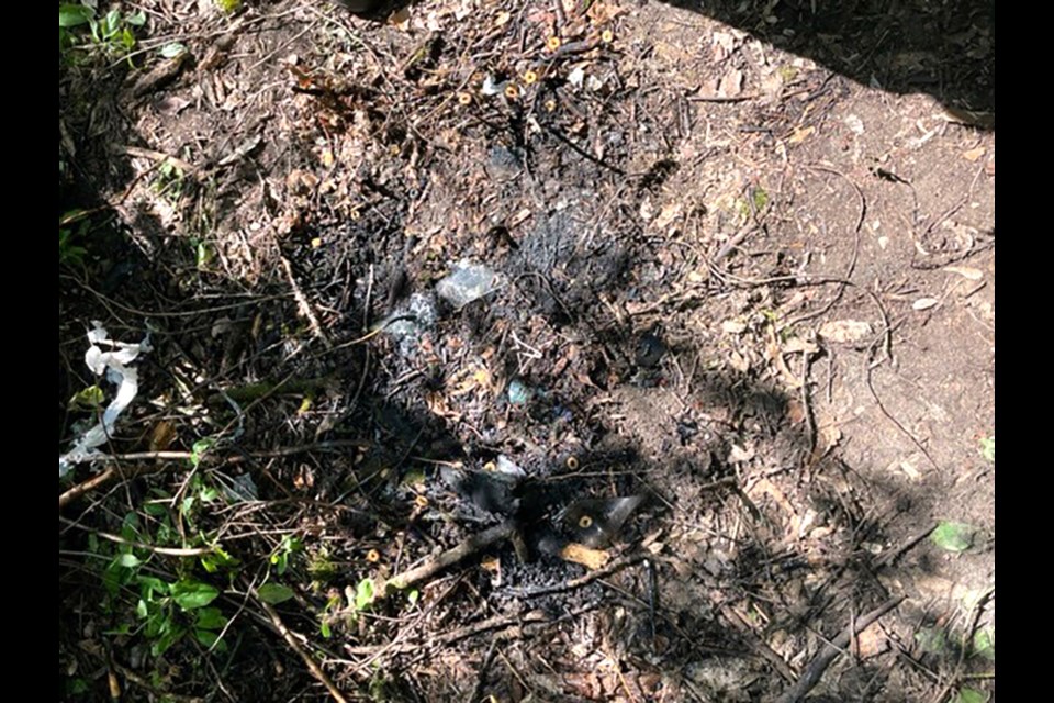 A homeless person had started a campfire near the Old Sanatorium site south of the 1300 Block of Avenue K 鶹Ƶ on Wednesday.