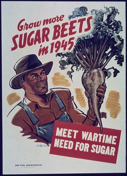 A wartime poster promoting beets.