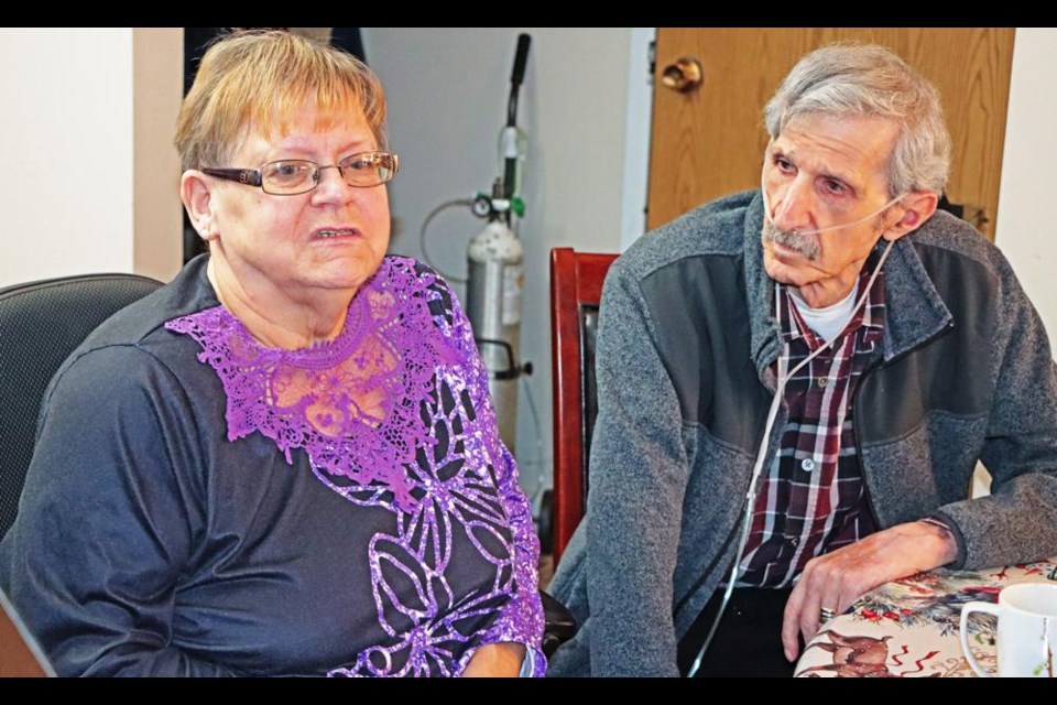 Teresa and Fred Sandeski had a meeting with NDP critic Keith Jorgenson at their apartment on Tuesday as they seek help for their plight.