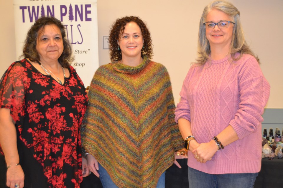 The Sturgis Health Wellness and Healing Expo organizers from left, were: Cindy Bulych of Foam Lake, Kimberlee Markusson of Foam Lake and Krista Bereti of Balgonie.