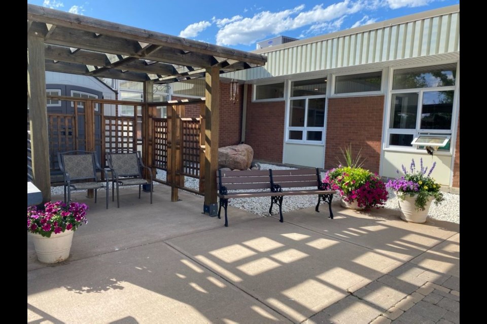 Private garden for the Palliative Room.