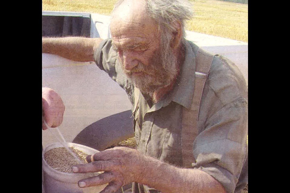 Senlac farmer Donald Eggen, turning 94 years old in 2003, still enjoyed the thrill of the harvest, more than 70 years after his first one. Eggen was still living off the land and farming by himself. 