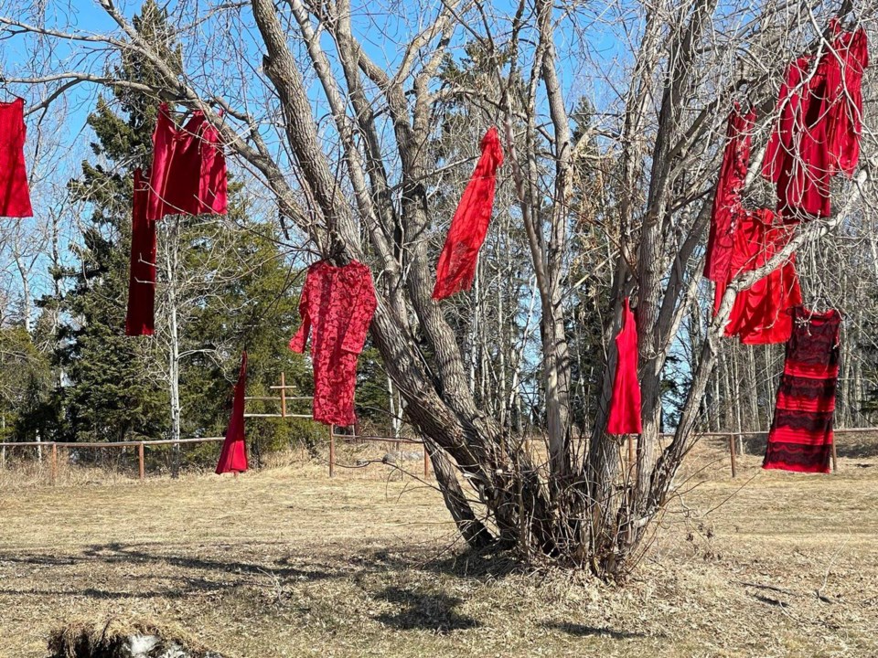 LaRonge red dress