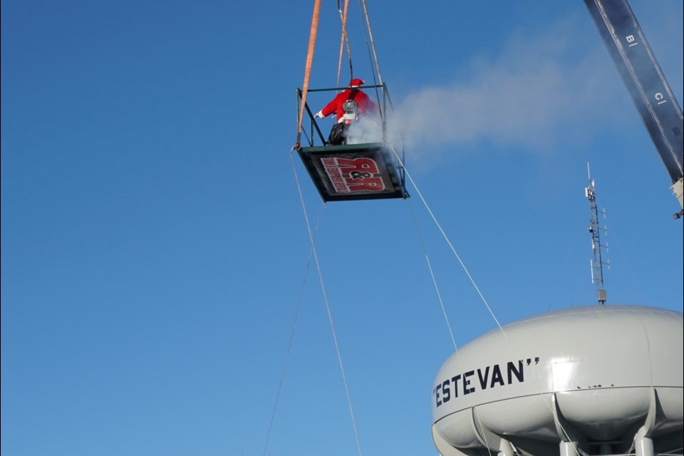 Santa Claus performed burnouts while high in the air. 