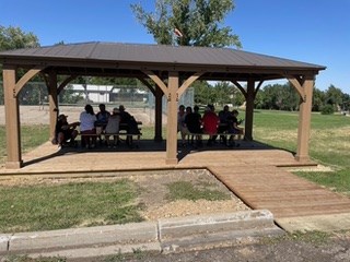 The new gazebo in Centennial Park is ready for residents to enjoy.