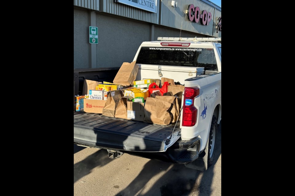 A Battlefords RCMP event focussed on support for Battlefords District Food and Resource Centre.