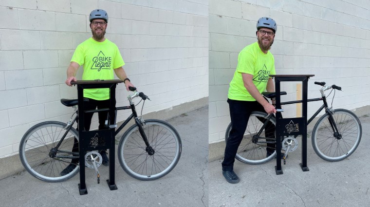 Led by Sask Polytech instructor Joe Cossette, Fabricator–Welder certificate students manufactured 30 bike racks based on technical drawings provided by Bike Regina.