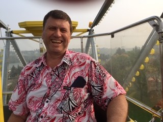 My son Bryan Pidwerbesky from New Zealand. We were up on the Ferris wheel at Kinsmen Park in Saskatoon Sept. 1. 