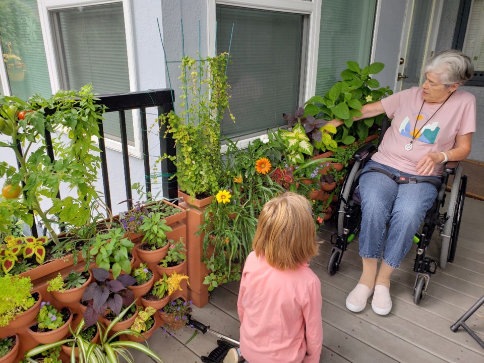 gardening in a wheelchair