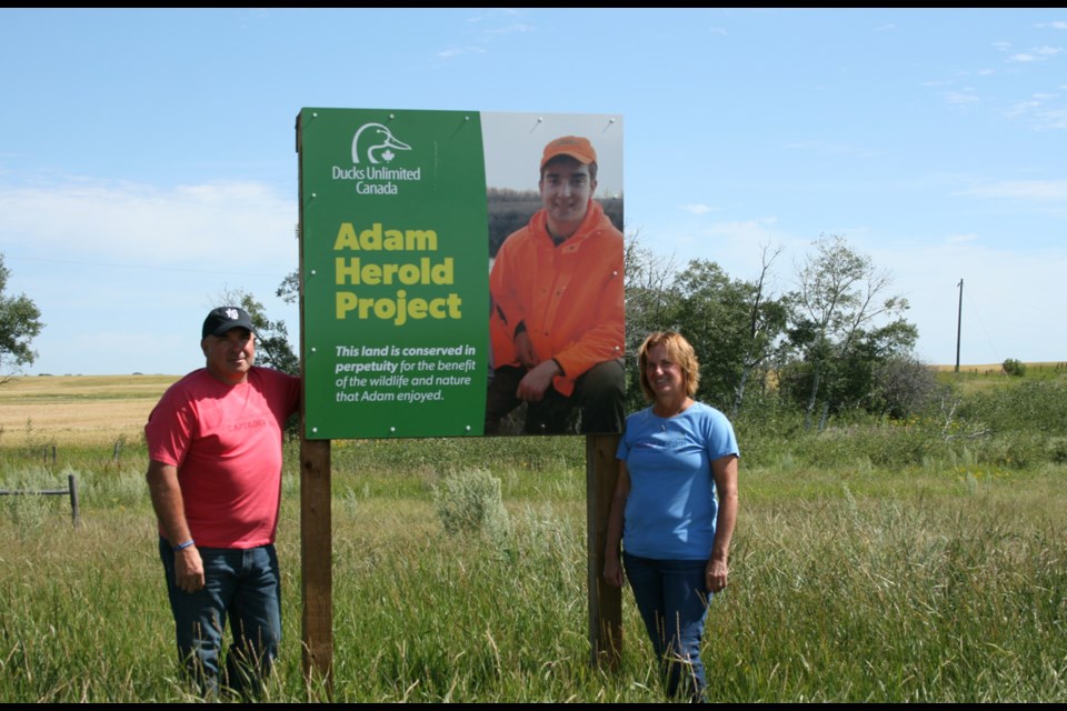 The Adam Herold Project includes roughly 190 acres (77 hectares) of aspen bluffs, wetlands, and native and tame grassland. 