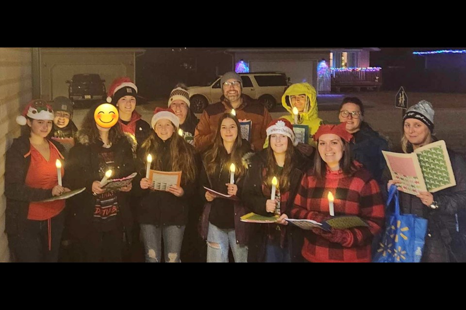 Maidstone High School carollers visited 16 homes recently. They were Lisa Melnyk, Maja McIntosh, Natasha Wicks, Sam Dawson, Tristan Maatman, MT Owens, Crystal Seguin, Bella Young, Aynslee Nichols, Emily Young, Raewyn Fritz, Brooke and Faith Wicks.