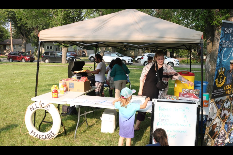 Hot dogs courtesy Yorkton Navy League Cadets.