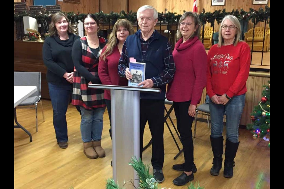 Don Richardson read excerpts from his book “This is Mostly About Me” at Borden Library Dec. 19.