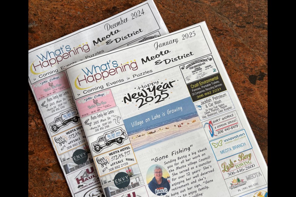 What’s Happening in Meota & District newsletter is a great pastime for Mary Shury, a hobby that has turned into a community service. The newsletter is a great compliment piece to the News-Optimist. 