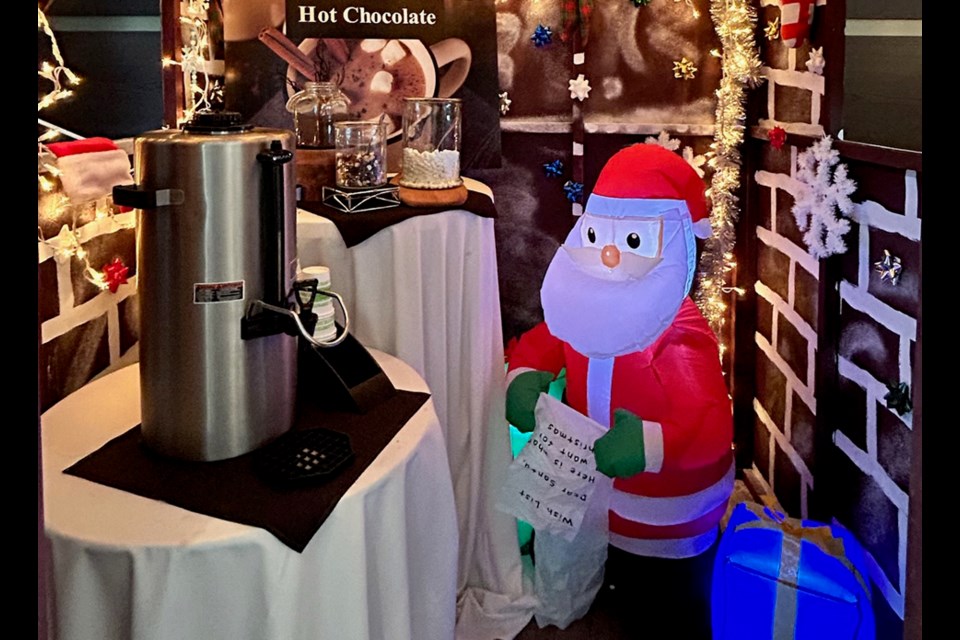 An inflatable Santa was included in a Calgary motel room’s Christmas offerings. 