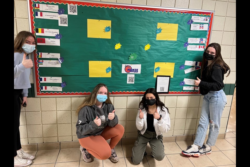 Students at Sacred Heart High School wrote biographies about important black French leaders to coincide with Black History Month. 