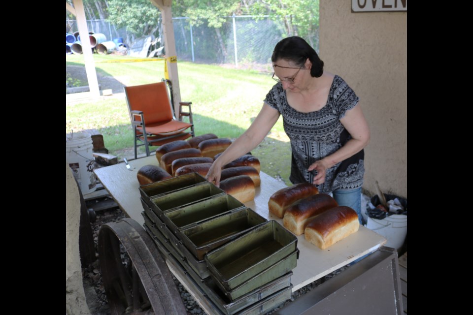 Fresh bread from a clay oven.