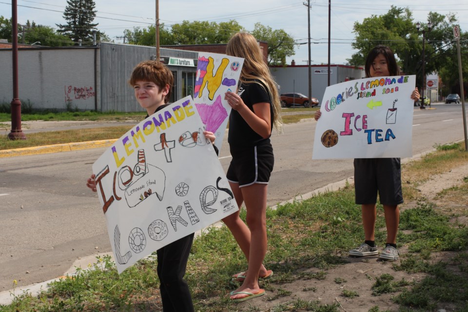 Participants of the BGC Day Camp were out on July 27 raising money for programming efforts with the organization.