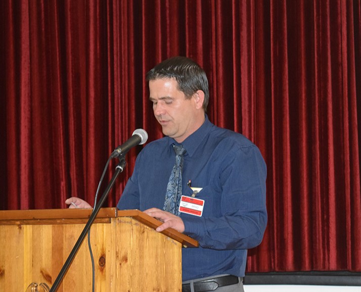 General Manager Brad Chambers spoke to members at the Gateway Co-op annual meetings held in Canora, Buchanan and Sturgis.