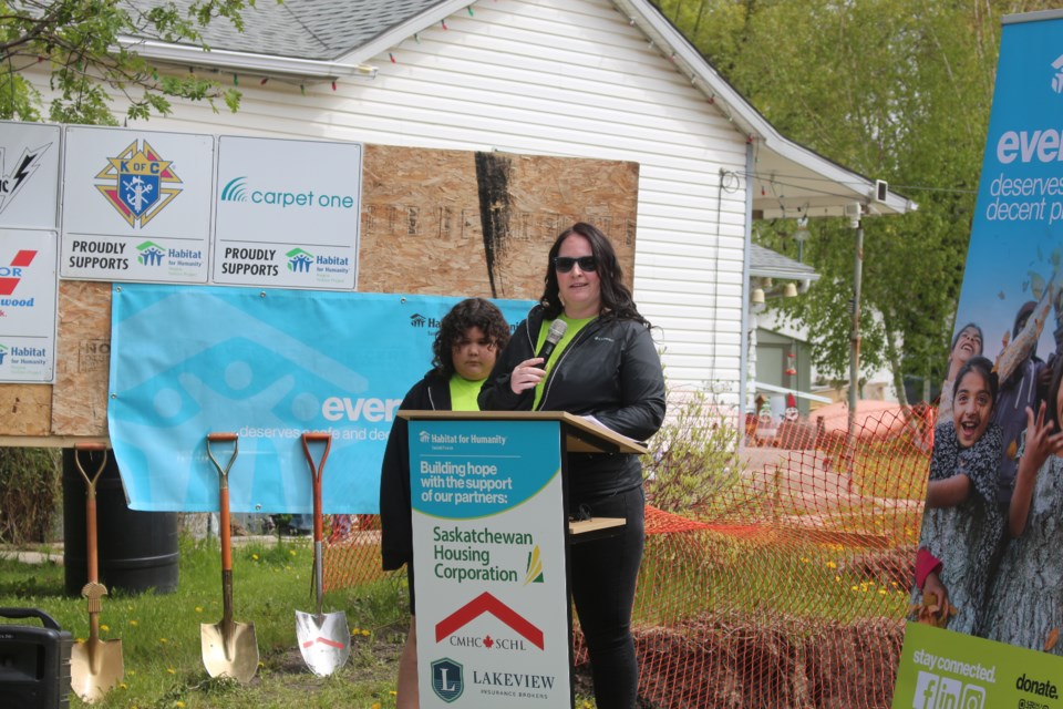 Alexis Chartrand is the recipient of Habitat For Humanity's 10th home build in Yorkton.