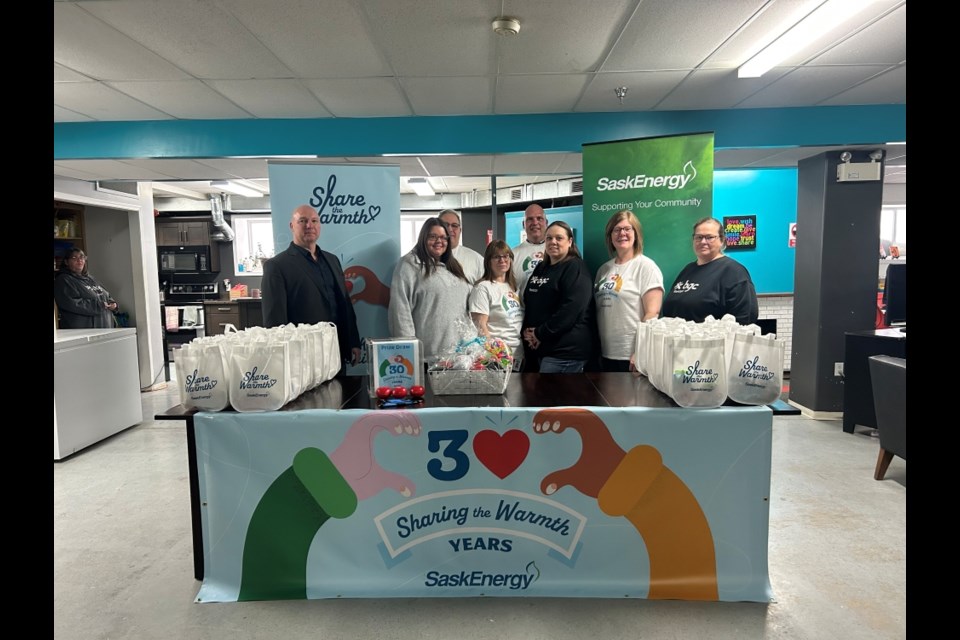 SaskEnergy volunteers joined BGC Yorkton for anniversary celebrations Feb. 5. BGC Yorkton is the recipient of SaskEnergy's "Share the Warmth" grant.