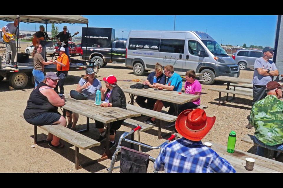 The Weyburn Wor-Kin Shop held a fun summer barbecue for their clients and guests from Estevan on Wednesday.