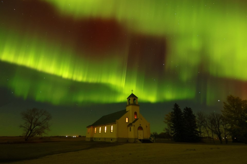 Northern lights in southeast Sask.