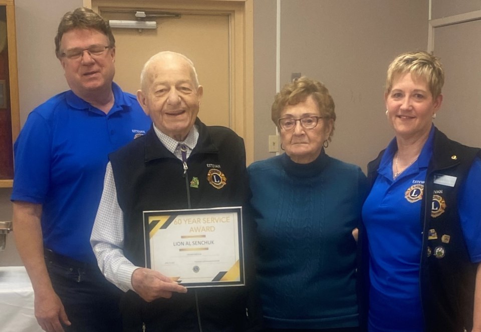 Allan Senchuk Estevan Lions Club group