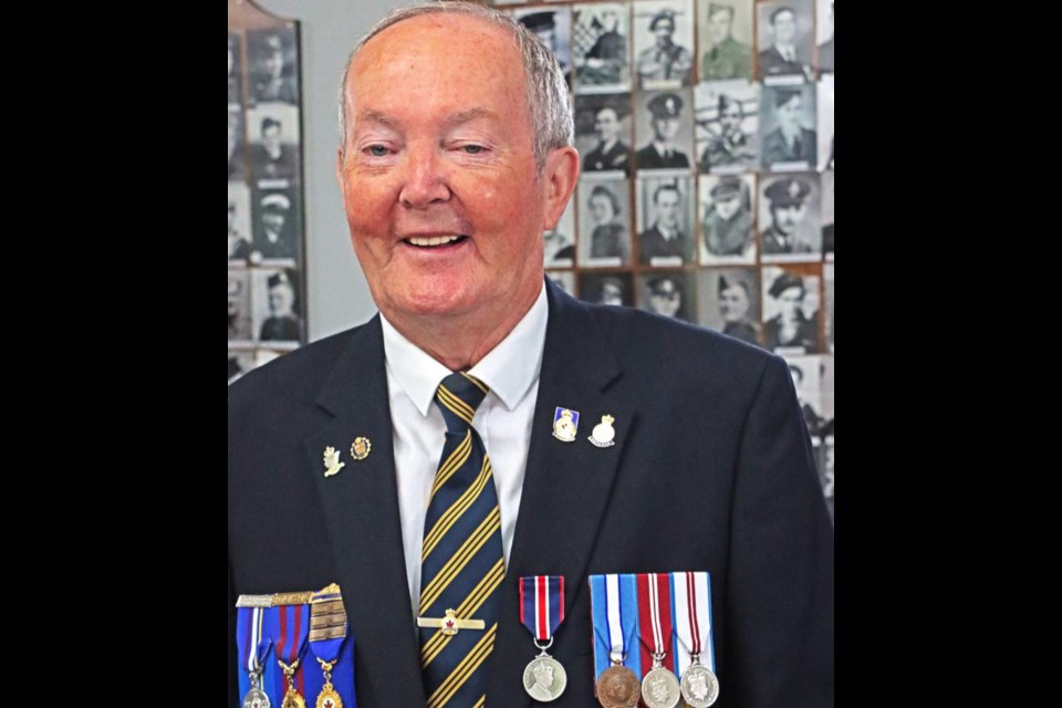 Brian Glass of the Weyburn Legion received a King Charles III Coronation Medal in a ceremony on Thursday.