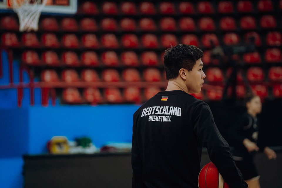 Huskies women’s basketball assistant coach Connor Jay of USask’s College of Education is working with the German women’s basketball team in the Paris Olympics. 