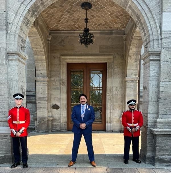 Whitecap Dakota Nation Chief Darcy Bear at Parliament Oct. 3 to officially receive his Order of Canada.