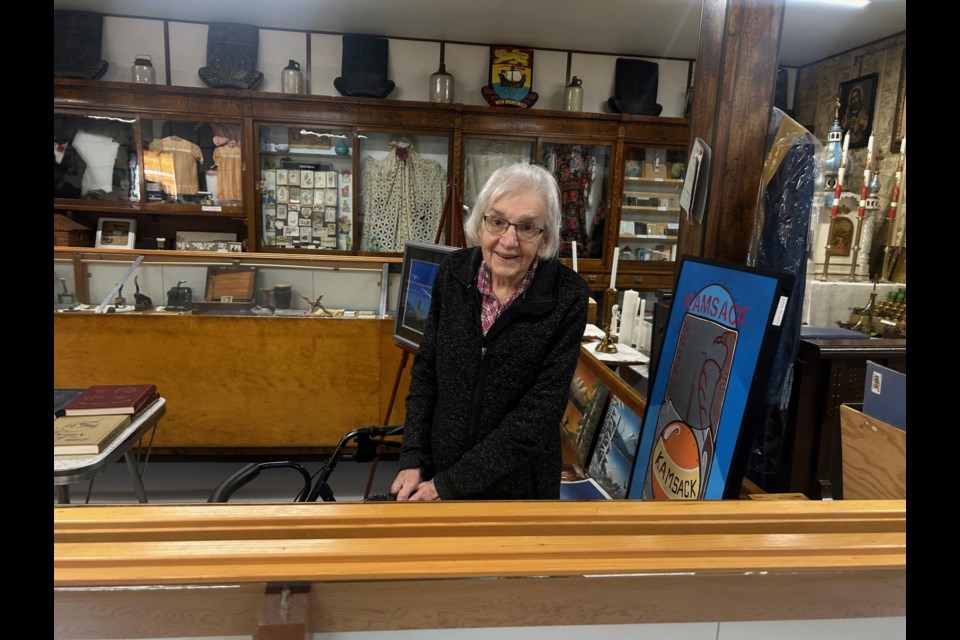 Alongside other Eaglestone Lodge residents, Ida Johnson, visited the Kamsack Powerhouse Museum.